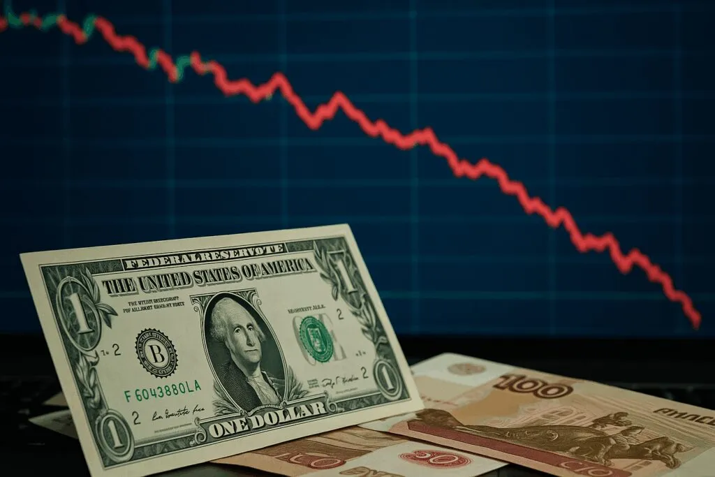 Доллар упал
