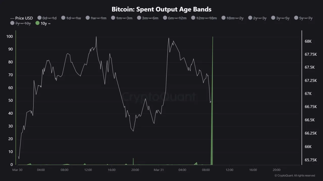Проснулись «мертвые» BTC? Монеты старше 10 лет внезапно пришли в движение